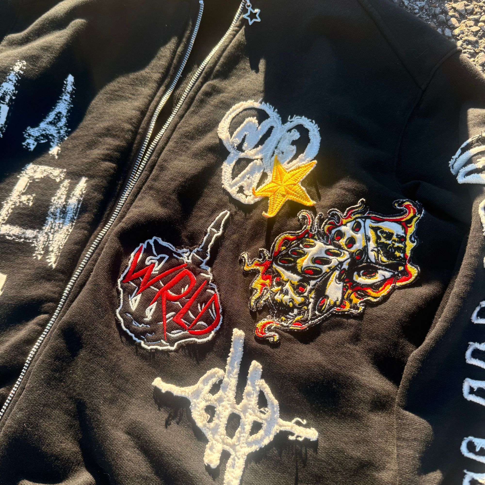 FUCK THE WRLD Zip Up Hoodie