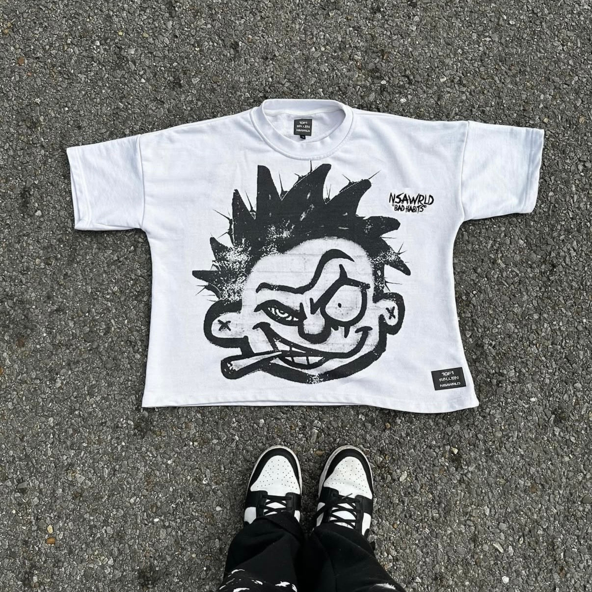 “BAD HABITS” Oversized Tee