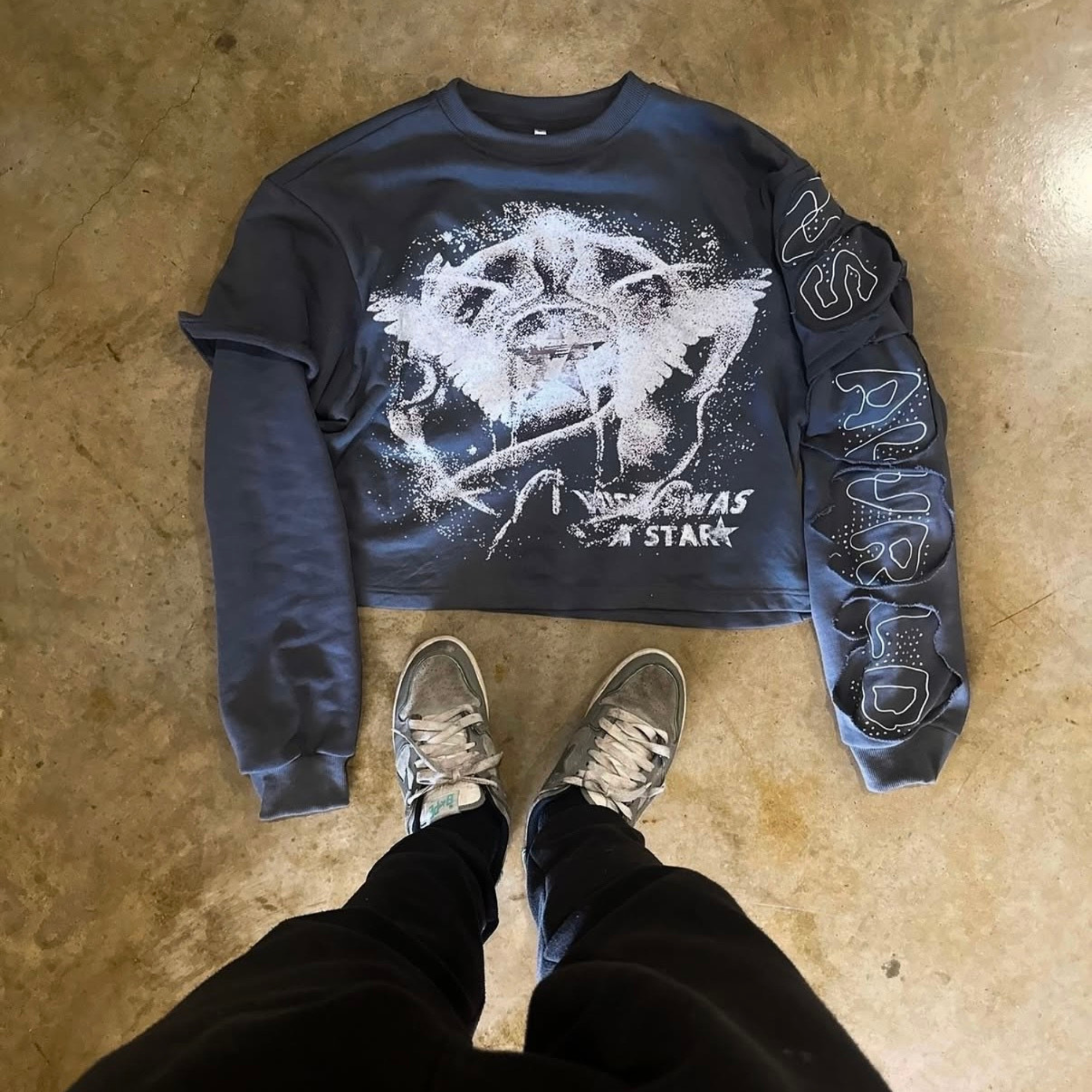 WISH I WAS A STAR Thermal Layered Tee