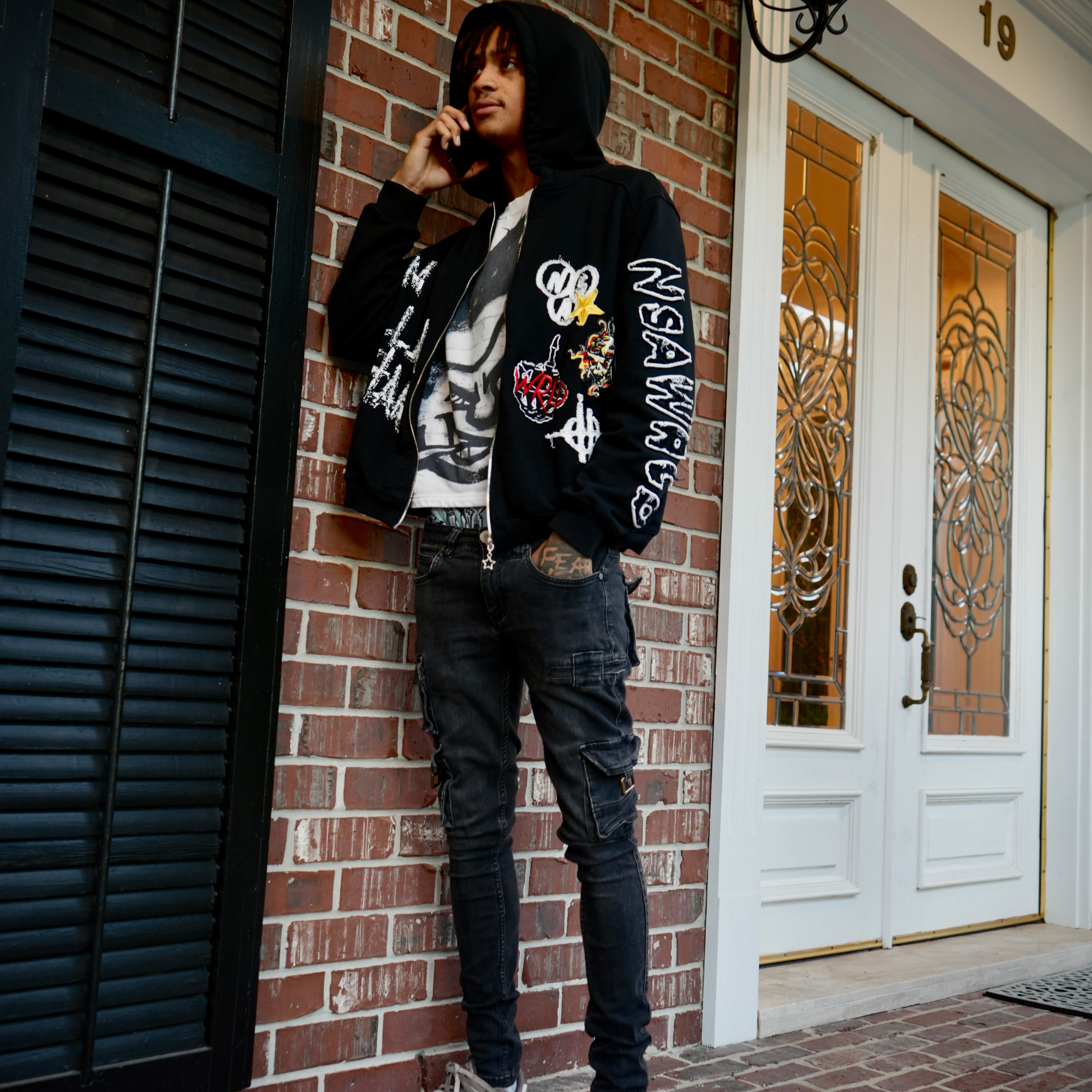 FUCK THE WRLD Zip Up Hoodie